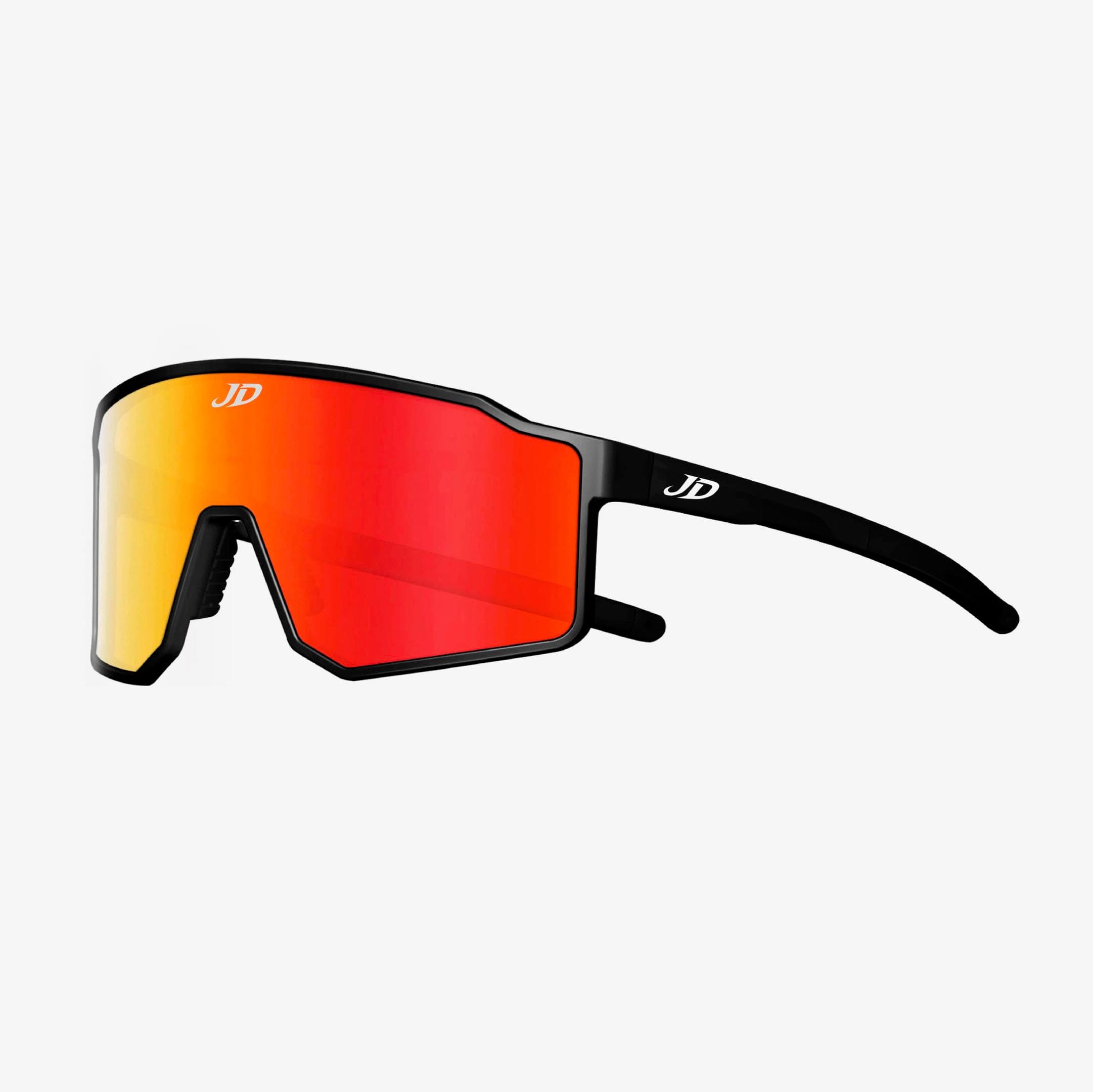 Matte Black with Fire Mirror lens