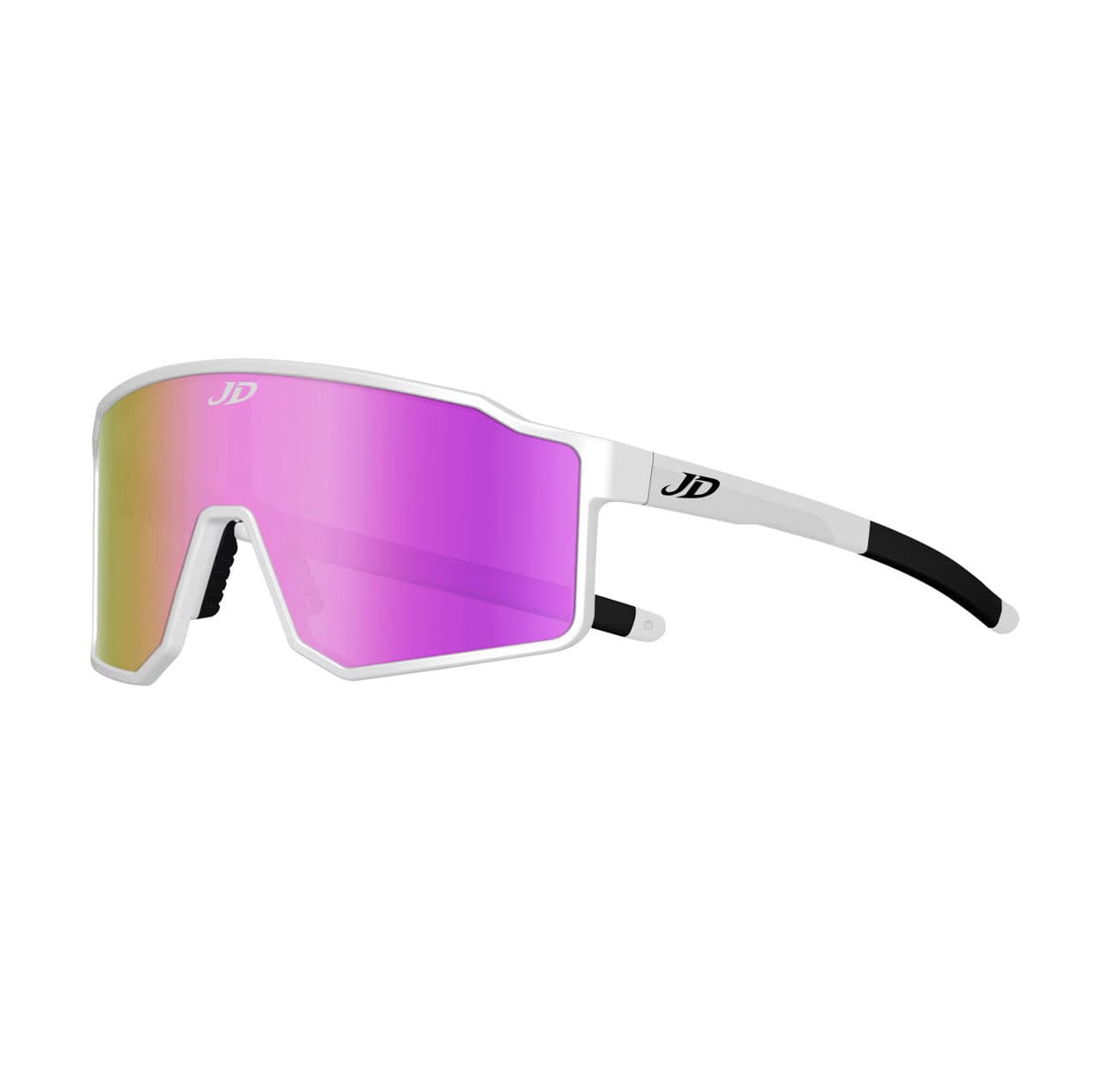 Matte White with Orchid Mirror lens